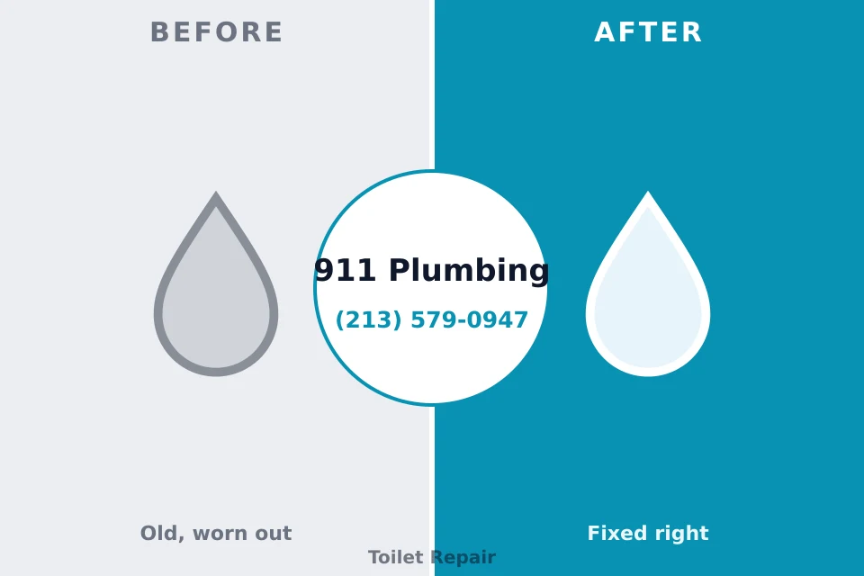 Before and after: plumbing repair Warren Park, IN